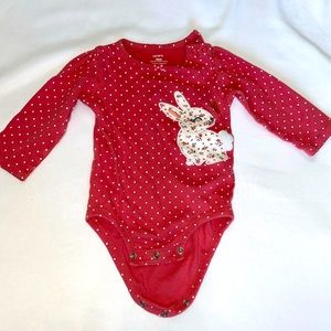 Carter’s Baby Red/White Polka Dots Body Suit 18 Months